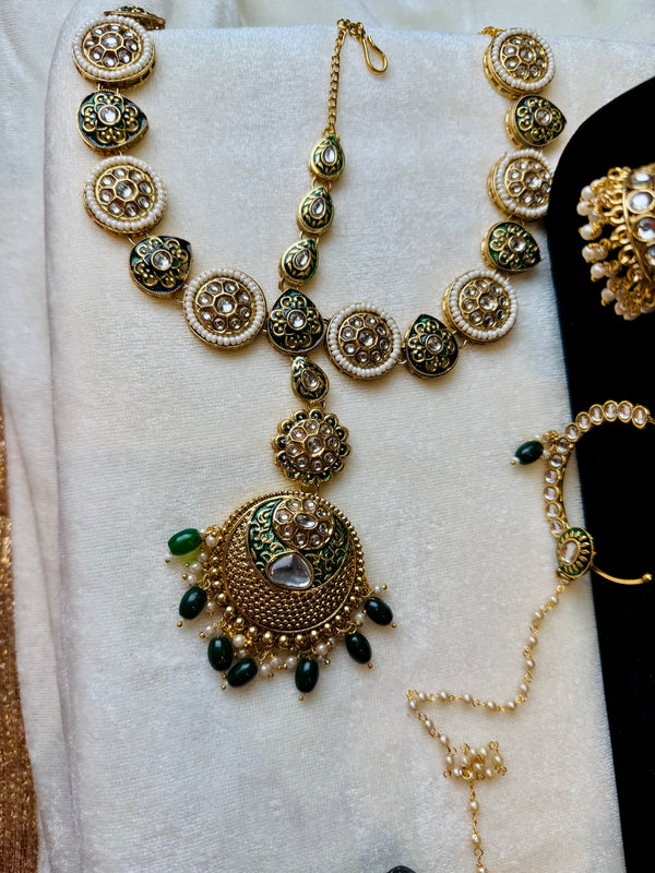 Gold Semi Bridal Set