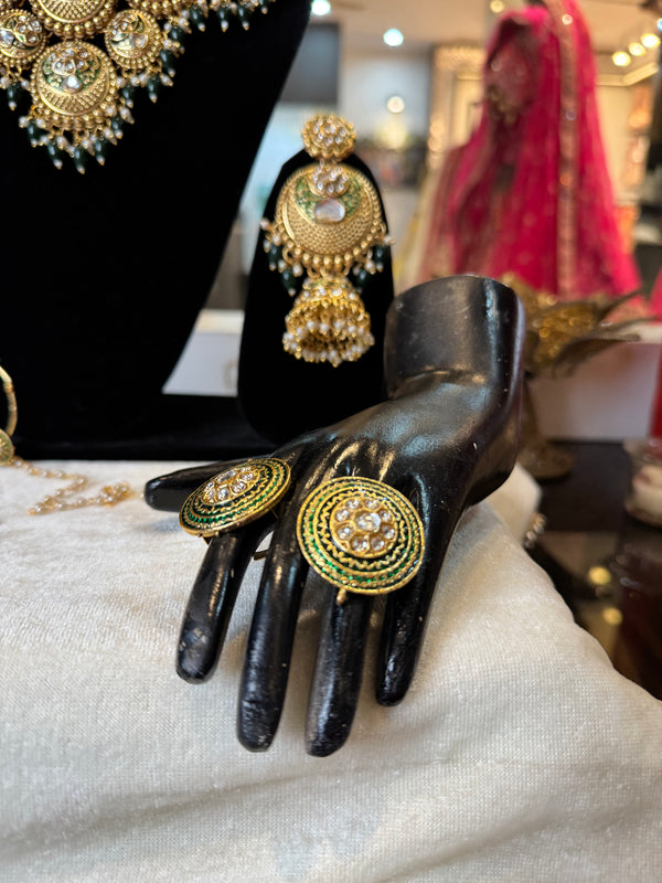 Gold Semi Bridal Set