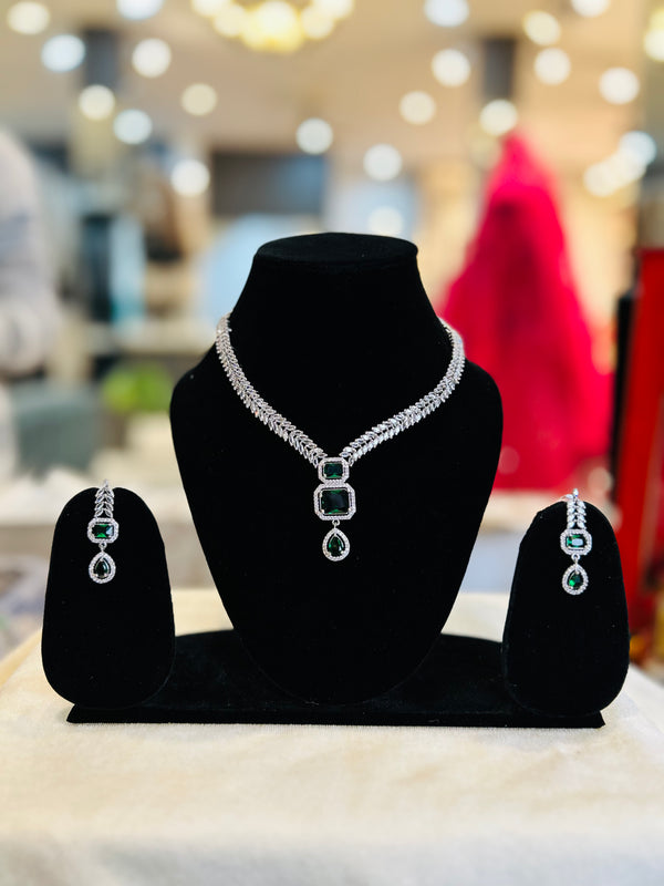 Box Stone Necklace Set