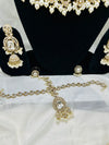white pearl Jodha Bridal Set