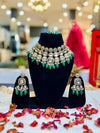Green kundan Necklace set