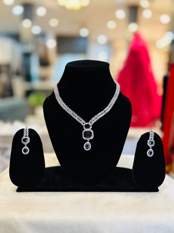 Box Stone Necklace Set